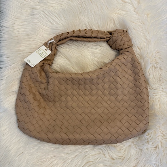 Urban Expressions Woven Faux Leather Handbag - Picture 2 of 8